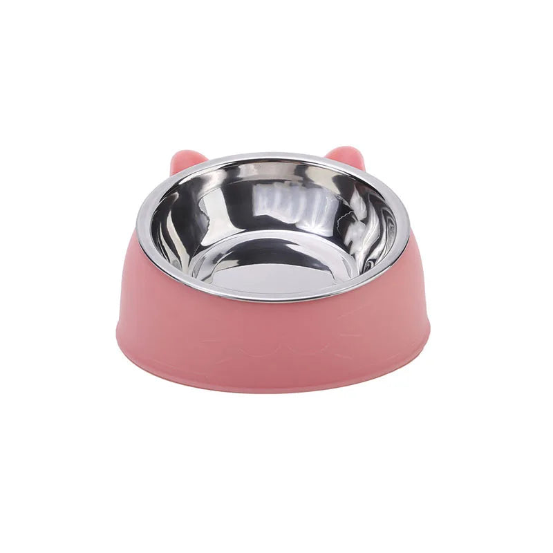 100ML Raised Tilted Cat Bowl – 15° Non-Slip Ergonomic Food & Water Feeder for Cats