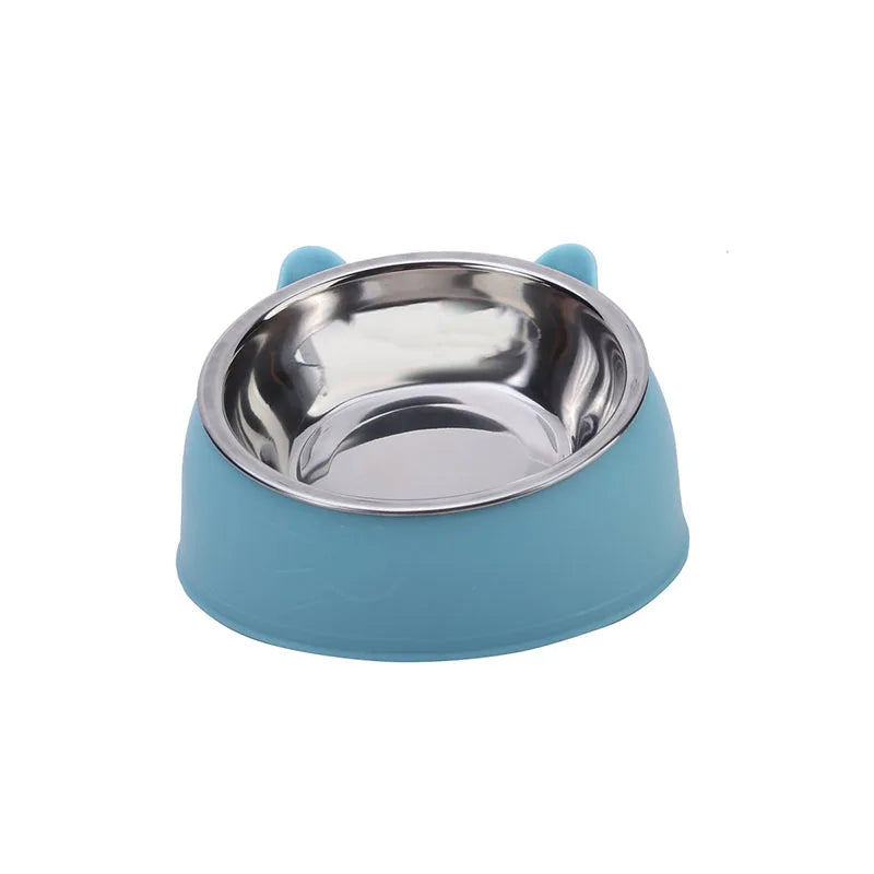 100ML Raised Tilted Cat Bowl – 15° Non-Slip Ergonomic Food & Water Feeder for Cats